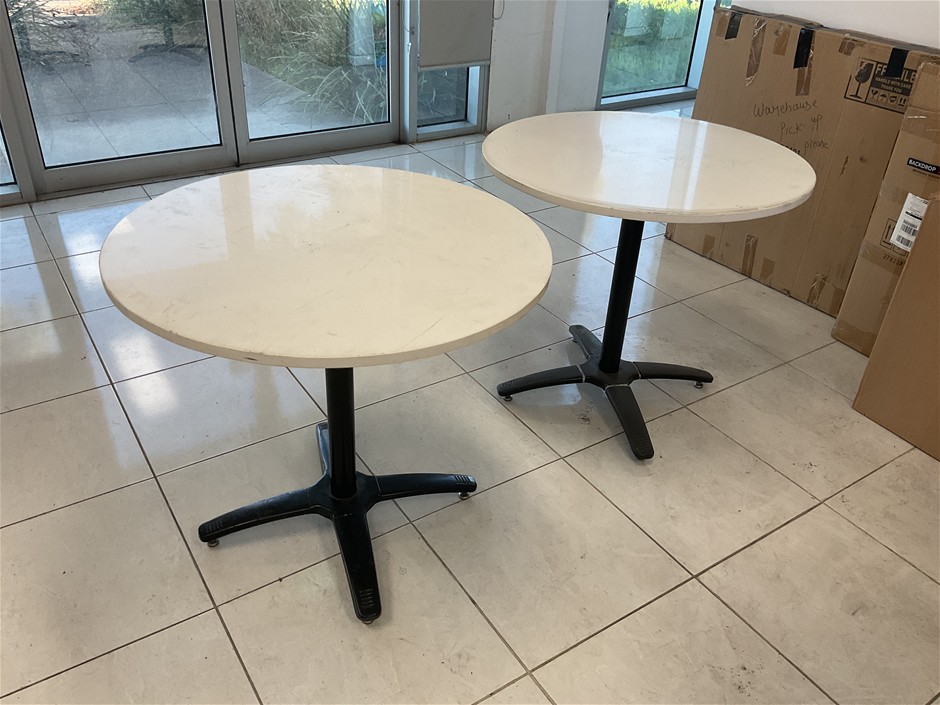 Stone Top Table with ASTI Bar Base x2