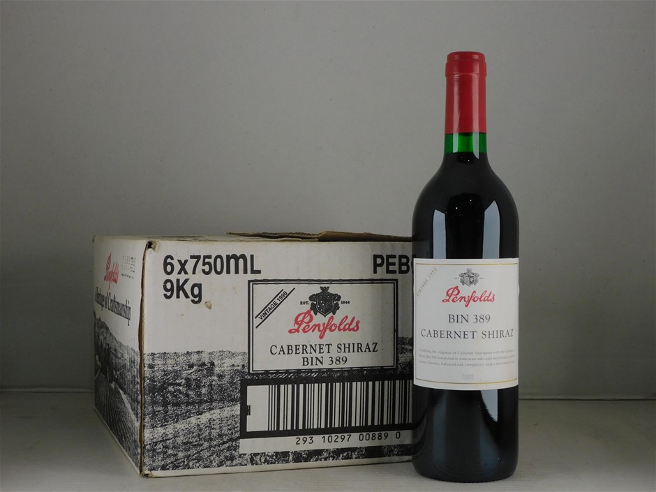 Penfolds Bin 389 Cabernet Shiraz 1998 (6 x 750mL), SA.