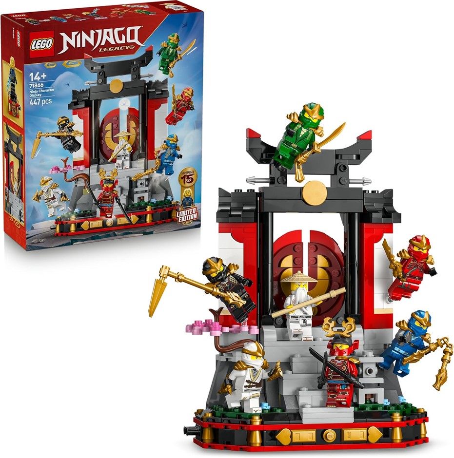 LEGO Ninjajo Ninja Character Display 15th Anniversary, #71866.