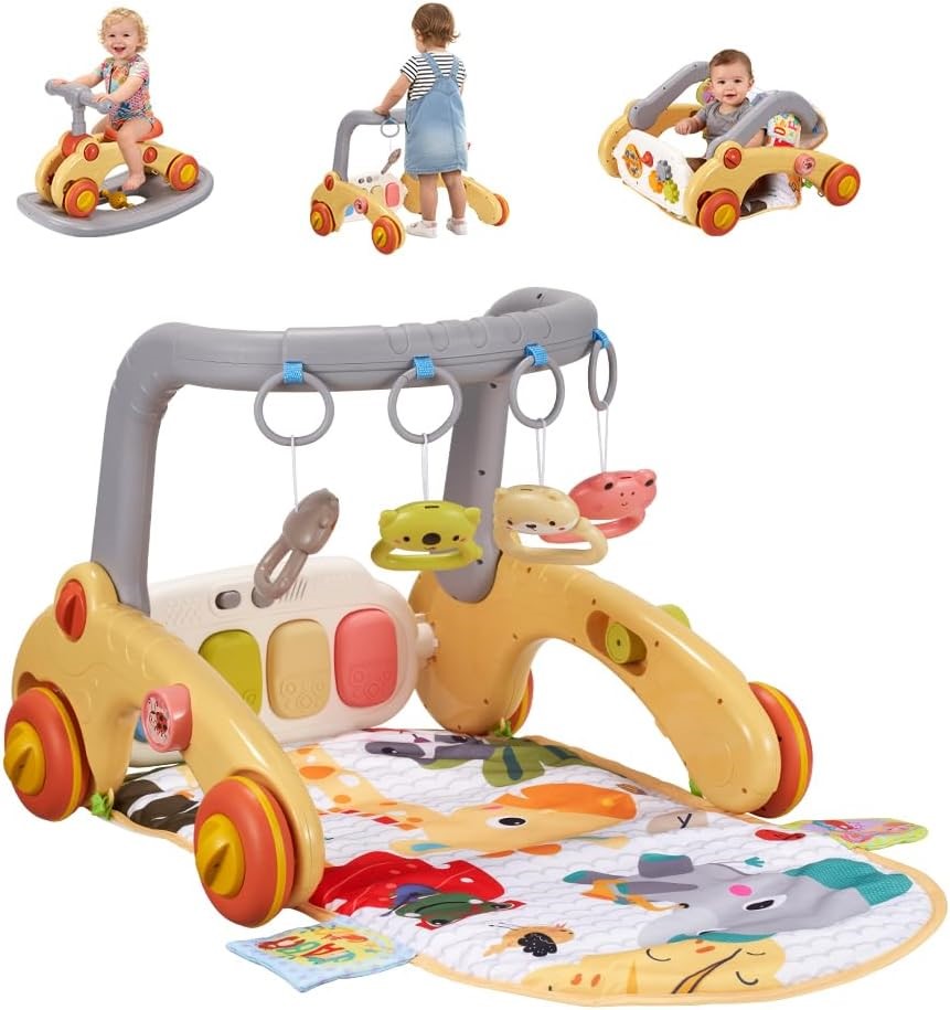 PLAYPALS 7-in-1 Baby Play Mat Gym Tummy Time.