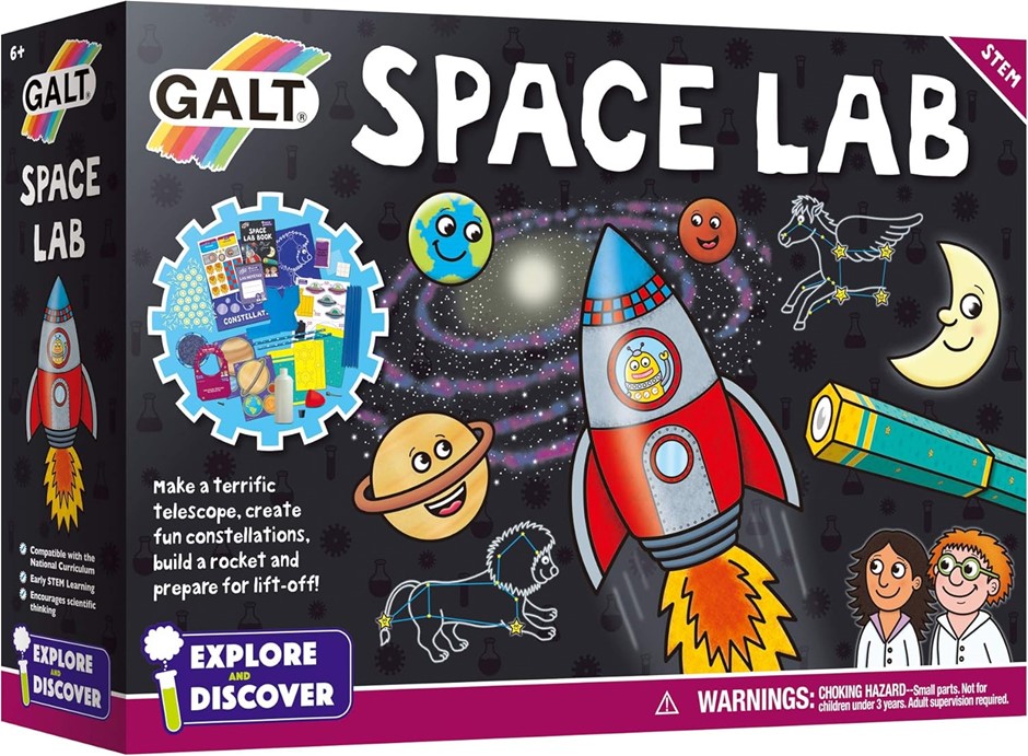 GALT Toys Space Lab, Creative and Inteactive Science Kit, Multicolour. NB: