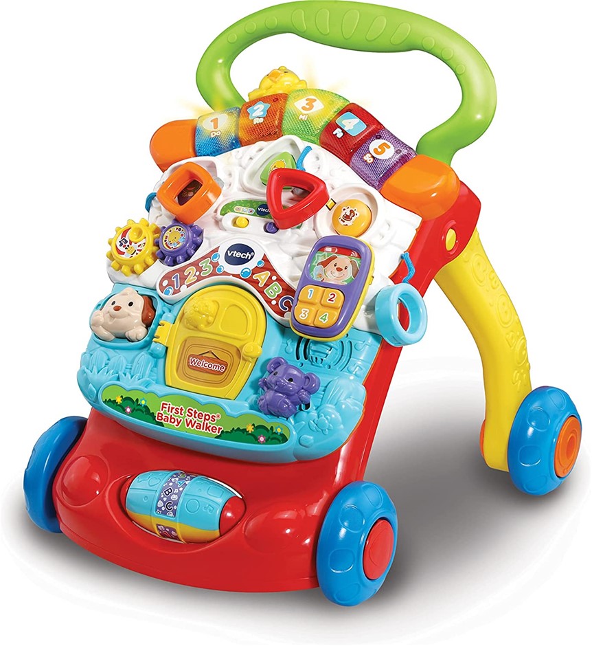 VTECH First Steps Baby Walker, Interactive Educational Walking Walker, Mult