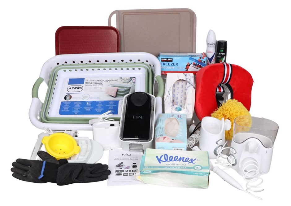 Assorted Household Products, inc. KLEENEX & MIU, And More. NB: Not in origi