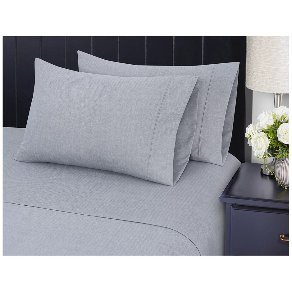 South Point Home Fashions Poly Flannel Sheet Set 6 Piece Queen, Textured Ch