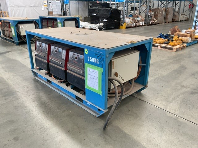 Lincoln Invertec V450-PRO 3 Phase Welders - Bank of 3