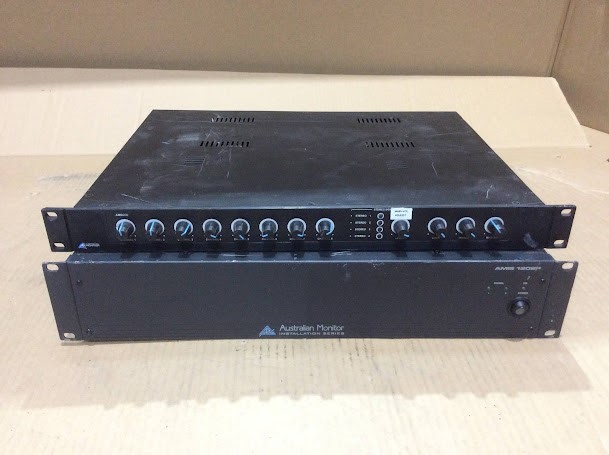 Australian Monitor AMIS 1202P Power Amplifier & Mixer Amplifier (Lot of 2)