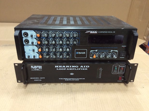 Hearing Aid Loop Amplifier &  Speaker Amplifier System (Lot of 2)