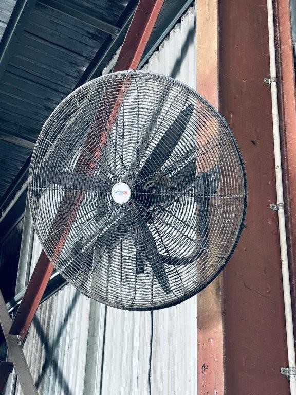 4 x Wall Mounted Workshop Fans
