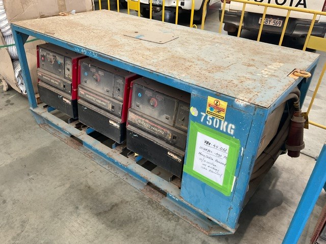 Lincoln Invertec V450-PRO 3 Phase Welders - Bank of 3