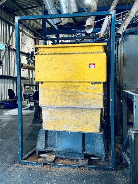 JACKY PVC Hopper Tub on Inbuilt Forklift (pallet), SWL 1,000kg