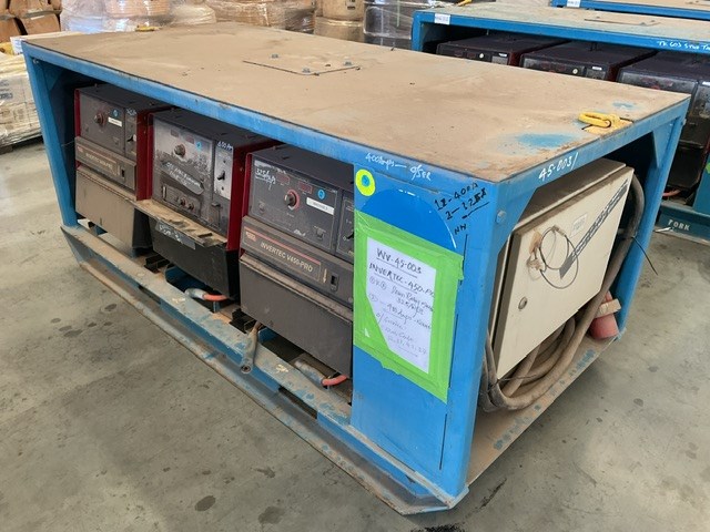 <p>Lincoln Invertec V450-PRO 3 Phase Welders - Bank of 3</p>