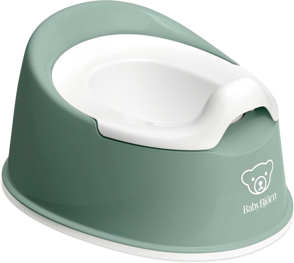 BABYBJORN Smart Potty, Deep Green/White. NB: Not In Original Box