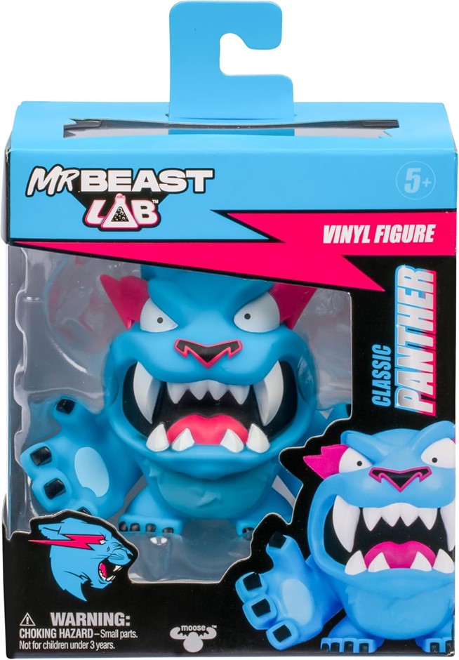 2 x MRBEAST LAB Classic Panther Vinyl Figure.