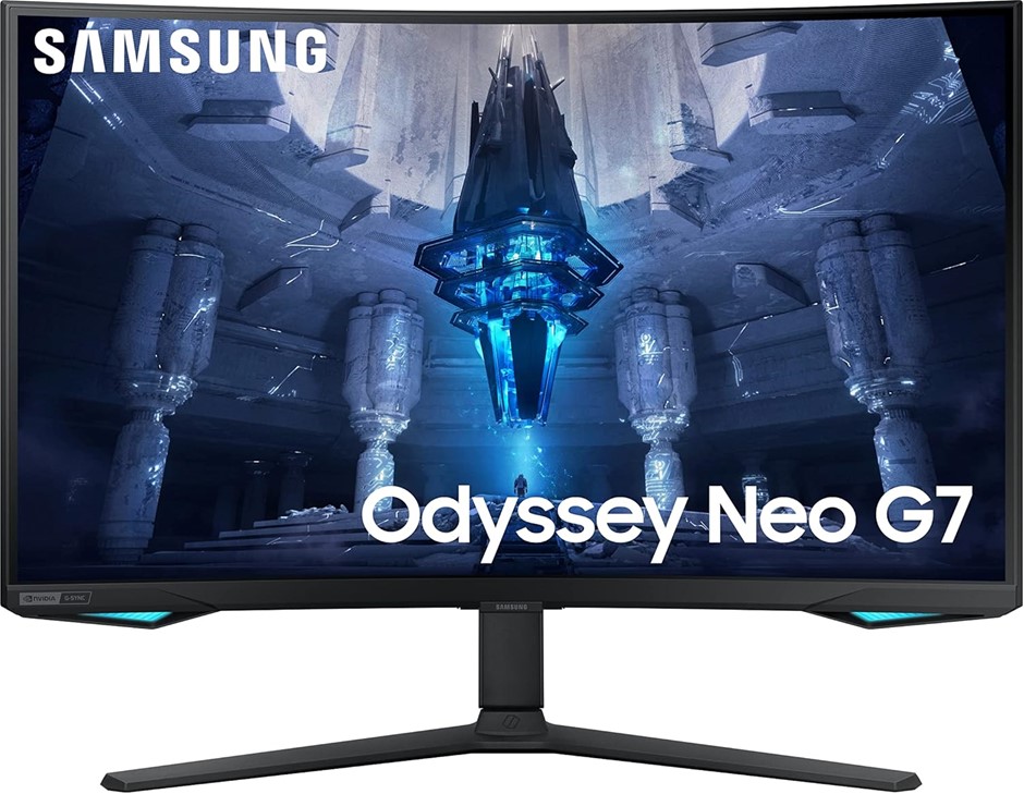 Samsung 32 Inch Odyssey Neo G75B UHD 4K Curved Gaming Monitor, 3840 x 2160,