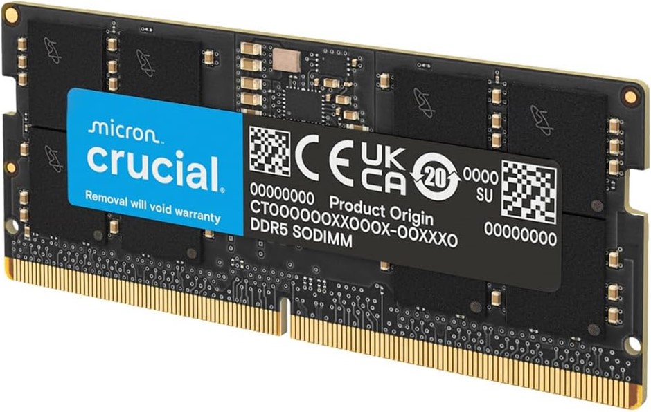 Crucial DDR5 SODIMM 5600MHz CL46 Notebook Laptop RAM Memory, 32GB