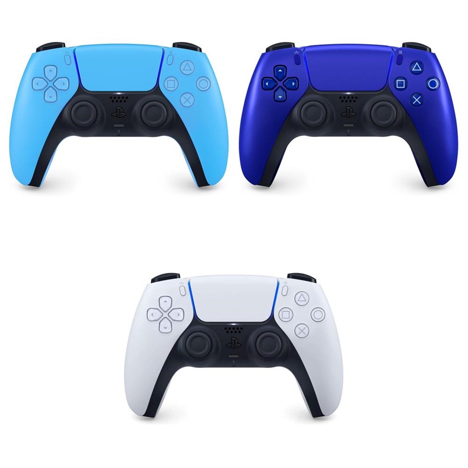 3 x Assorted Playstation Dual Sense Controllers, Various Colours. 1 x PLAYS