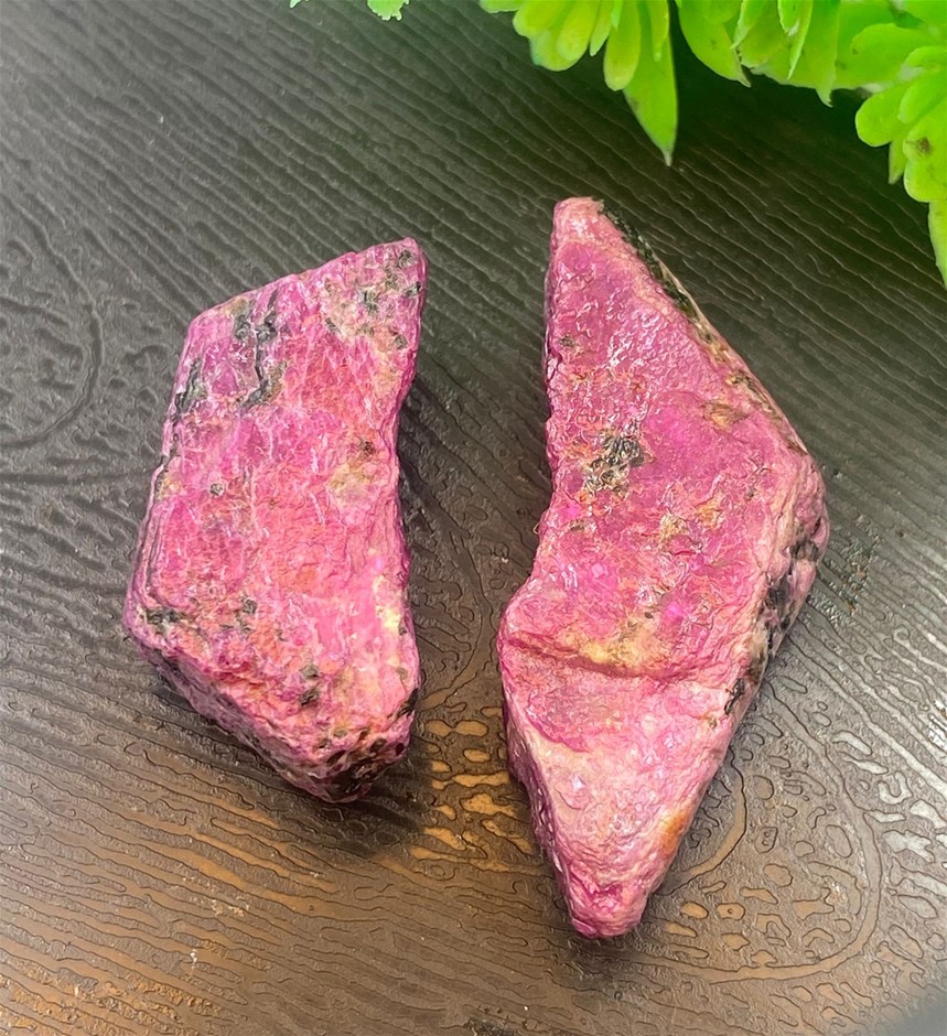 103.20 CT Lovely Reddish-Pink Natural Ruby Chunks