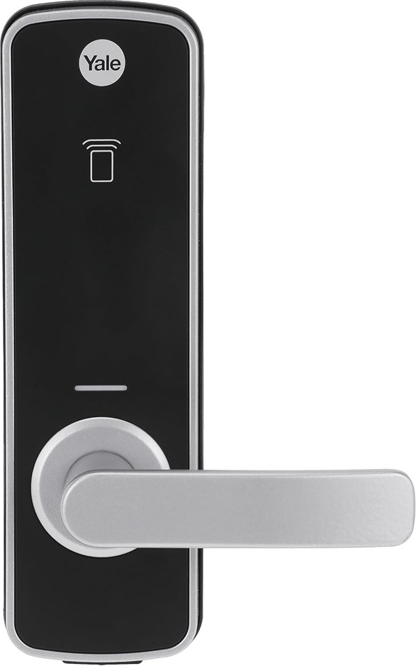 YALE YUR/DEL/FR/SIL Fire Rated Unity Entrance Lock, Silver.