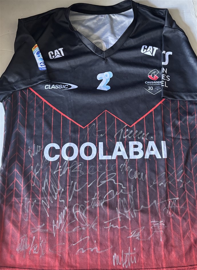 RUGBY CHAMPIONS THE CRUSADERS 2026 SQUAD SIGNED JERSEY