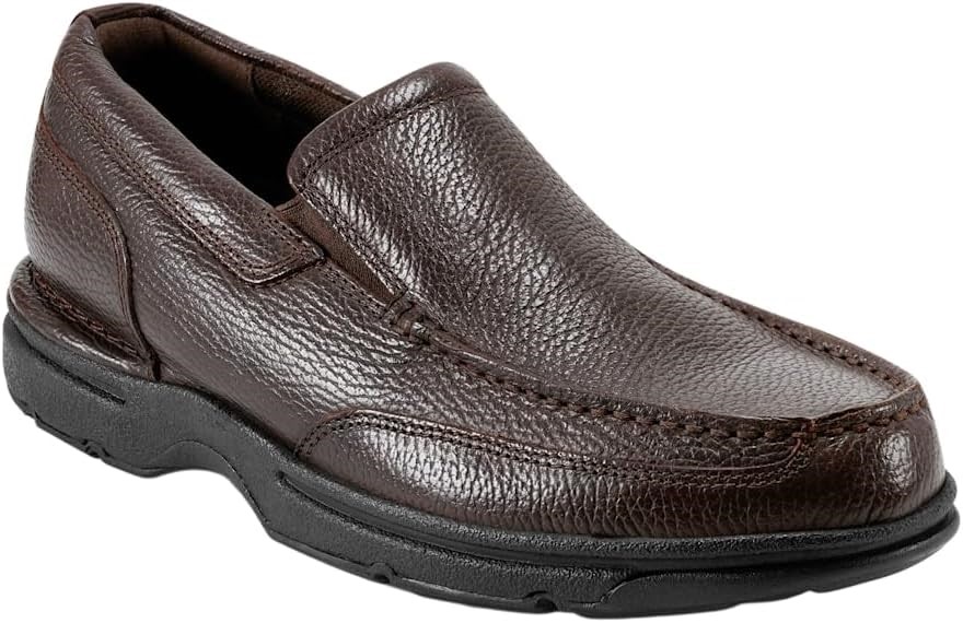 ROCKPORT Men's Eureka Plus Slip on Oxford Shoes, US13M/EU47.5, Dark Brown,