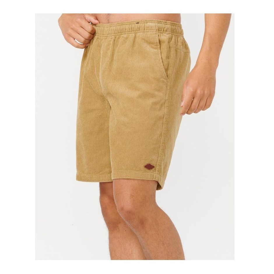 RIP CURL Men's Classic Surf Cord Volley Shorts, Size XL, Dark Khaki (9660).