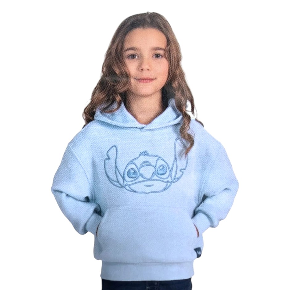 MAD ENGINE Kids' Hoodie, Size M (7/8), Stitch/Blue. Buyers Note - Discount