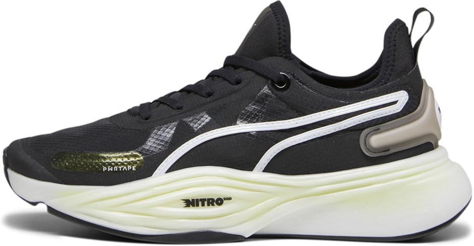 PUMA Men's PWR Nitro Squared Sneaker, US9.5/EU42.5, Puma Black/White, 37868