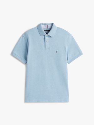 TOMMY HILFIGER Men's Regular Fit Tommy Polo Shirt, Size 2XL, Blue Heather,