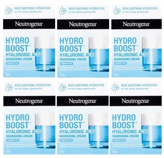 6 x NEUTROGENA Hydro Boost Emulsion 50 G, White, 50 g