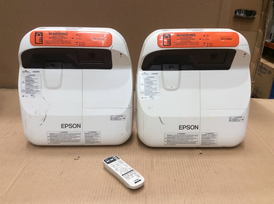 Epson EB-575Wie LCD Projector (Lot of 2)