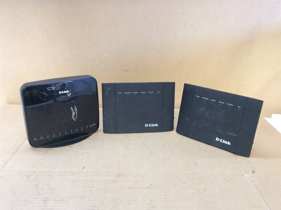Modem Router + Wireless Router (Lot of 3)