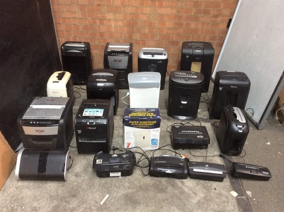 Mixed Lot of Paper Shredders