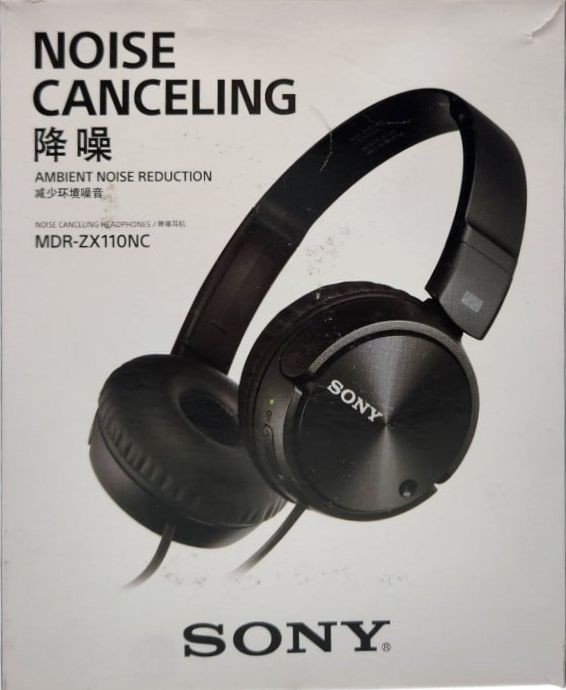 New Sealed Sony Noise Cancelling Headphones - MDR-ZX110NC