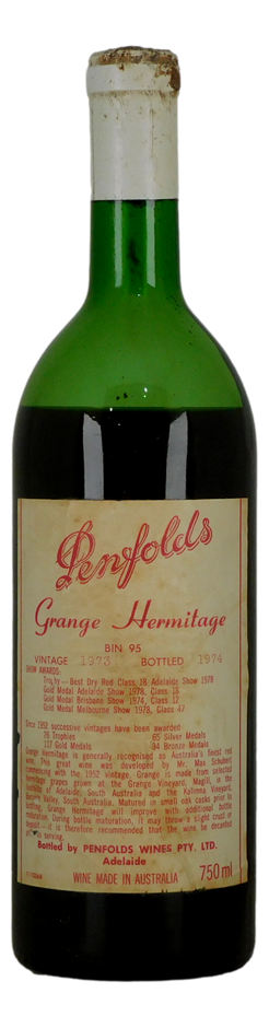 Penfolds Bin 95 Grange Hermitage 1973 (1x 750mL) SA.