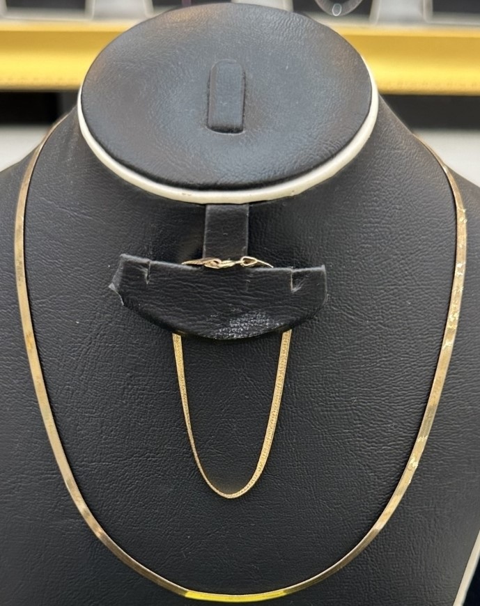 CHAIN & BRACELET COMBO YELLOW GOLD