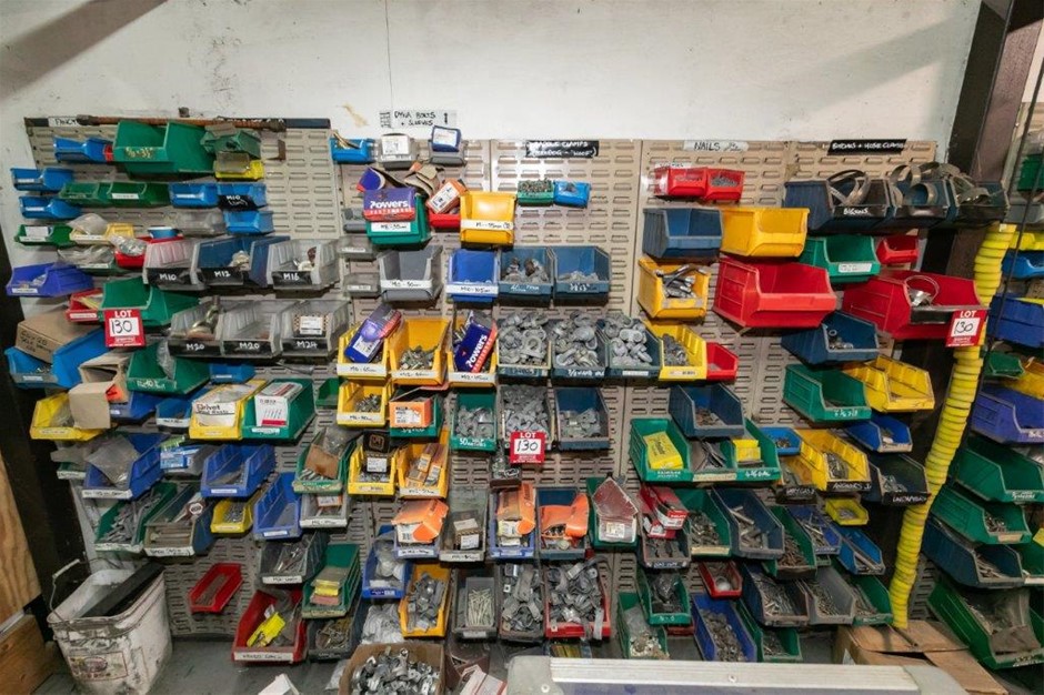 Parts Containers , Racks and Contents