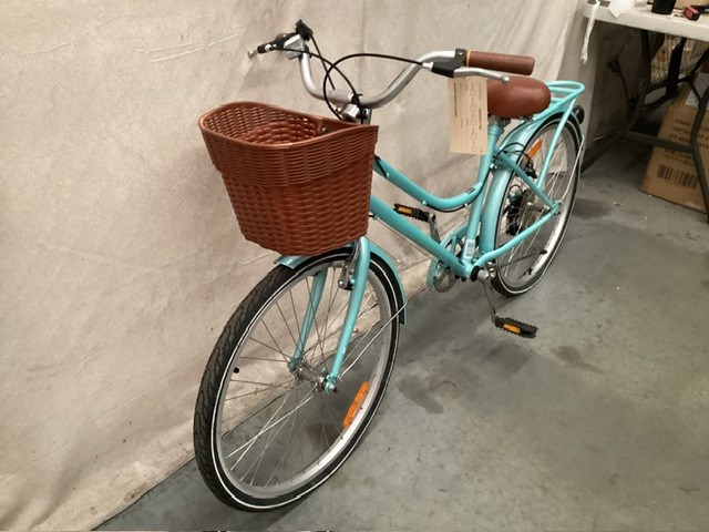 Ladies Light Blue Cruiser Bicycle