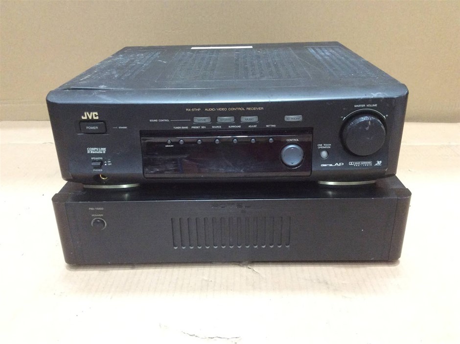 Rotel RB-1562 Power Amplifier + JVC RX-5THPBK Stereo Receiver