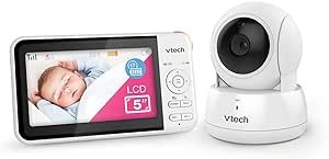 VTECH BM5550AU 5" Full Colour Pan & Tilt Video Baby Monitor. NB: Minor Use,