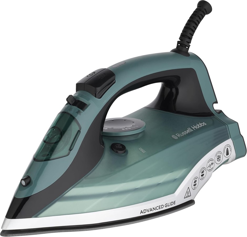 RUSSELL HOBBS Advanced Glide Iron, RHC280, Non- Stick Ceramic Soleplate, Co