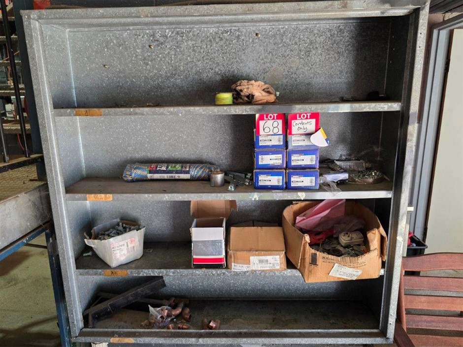 Contents of Rack on Wall