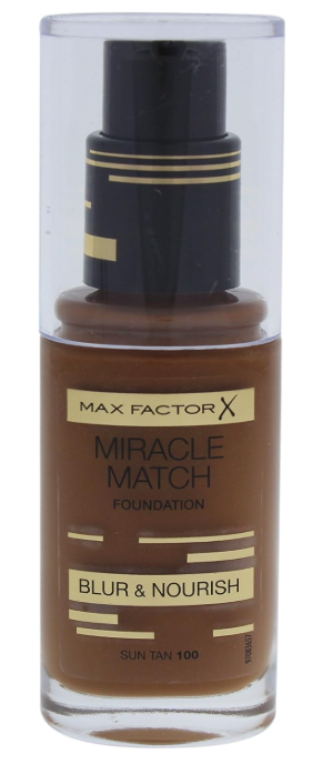Max Factor Miracle Match Foundation - # 100 Sun Tan by Max Factor for Women