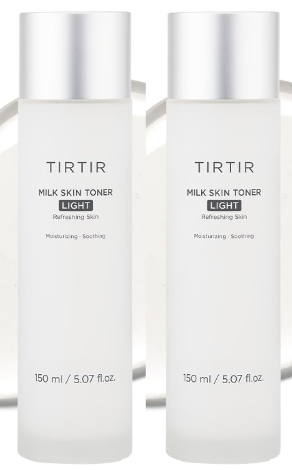 2x TIRTIR Milk Skin Rice Toner Light | Instant Hydration with 4% Niacinamid