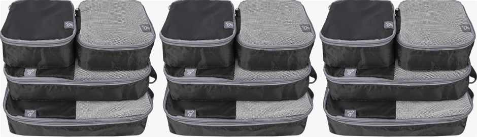 3X Travelon Set of 4 Soft Packing Organizers, Set of 4 Soft Packing Organiz