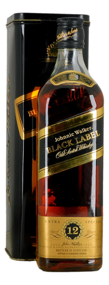 Johnnie Walker Black Label Old Scotch Whiskey 12 YO (1x 700ml)