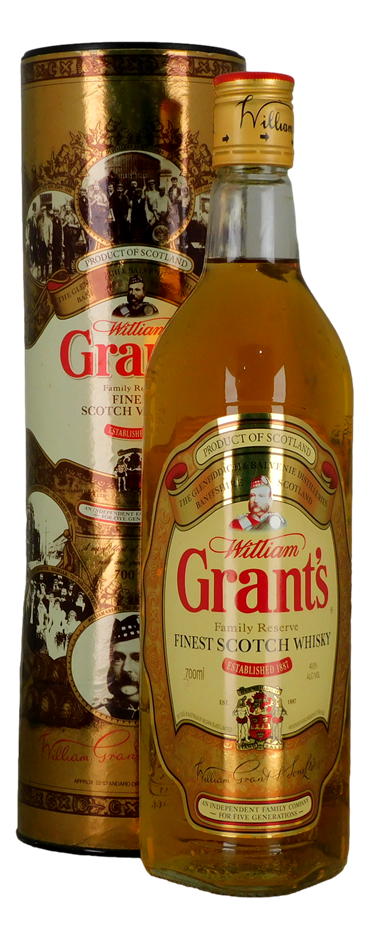 Presentation Cylinder, Grants Finest Scotch Whisky (1x 700ml)