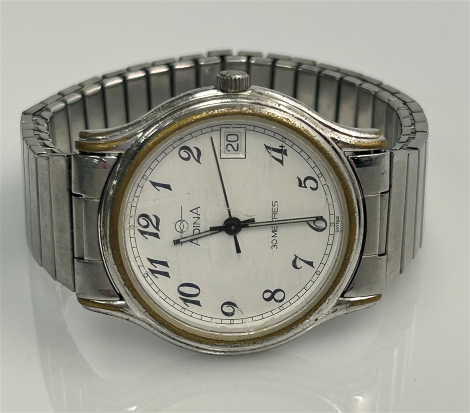 Adina Watch with Stretch Steel Band