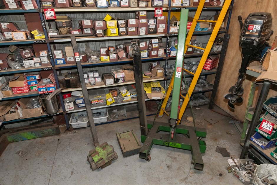 Mobile Engine Hoist with Machine Skate