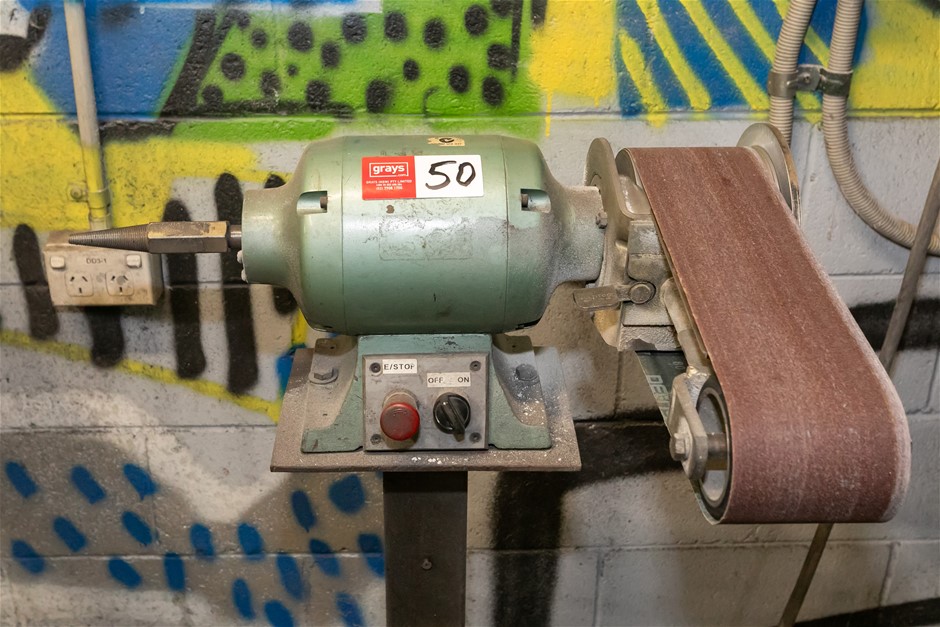 Belt Sander & Buffer Attachment with Stand