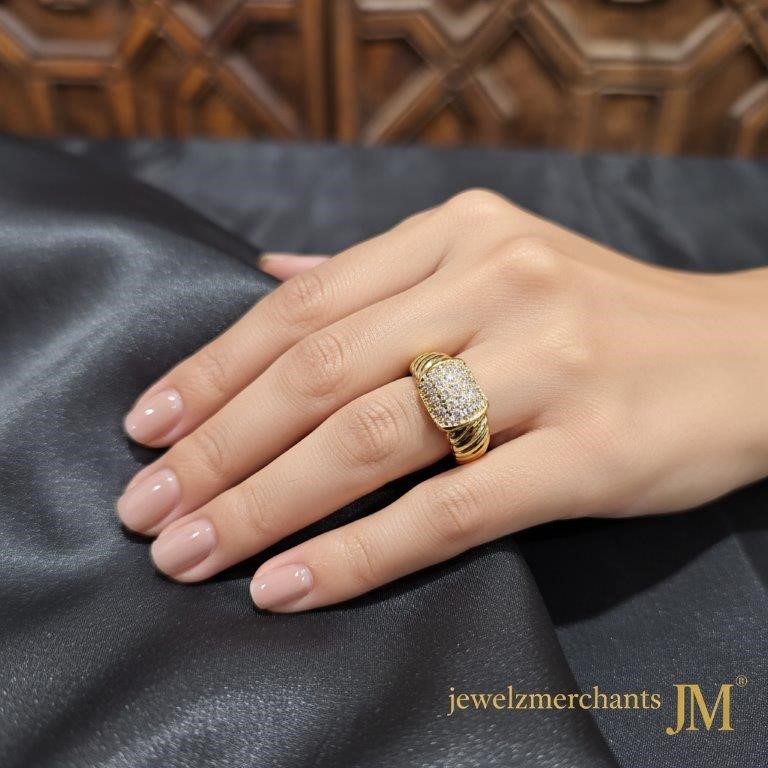 22K/Italy Gold Filled Ring -(stamped 22K/Italy)-Warranty Quality-9 US